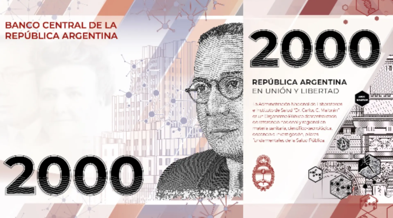 Diseñados como un reconocimiento a la ciencia y la salud pública, los billetes de 2.000 pesos que emitirá el Banco Central tienen en su anverso los retratos de los médicos Ramón Carrillo y Cecilia Grierson, dos referentes del esfuerzo por lograr que sus beneficios lleguen a todos los sectores de la población.