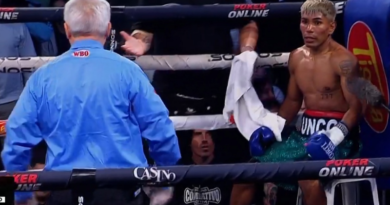 Descalificación para el Diablo Uncos en la pelea por el título WBO Latino Superpluma