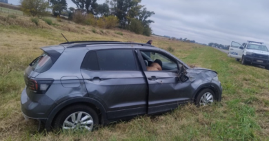 Vuelco de una camioneta en la Ruta 9 a la altura de Ramallo