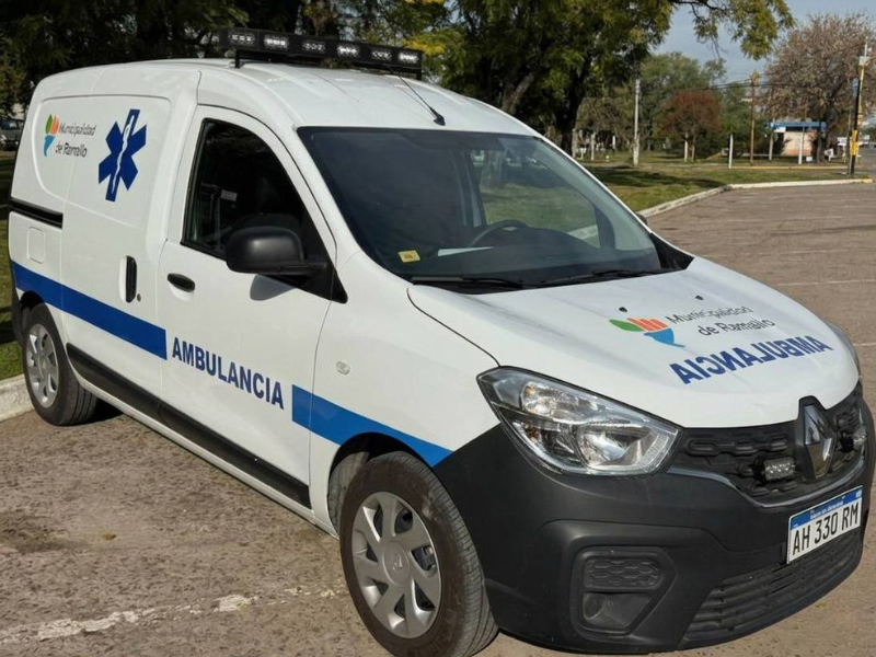 Pérez Millán recibió una nueva ambulancia de traslado 0 km
