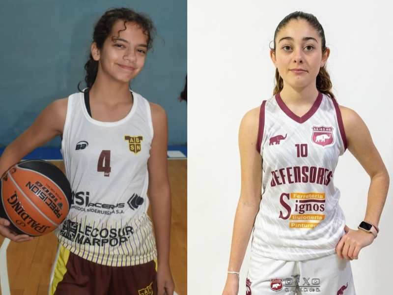 Antonia Camelli y María Paz Bruzessi fueron preseleccionadas para la Selección Nicoleña U15