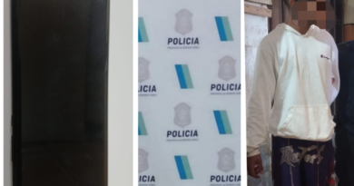 Detuvieron a un hombre con antecedentes tras robar un celular y otros elementos en Ramallo