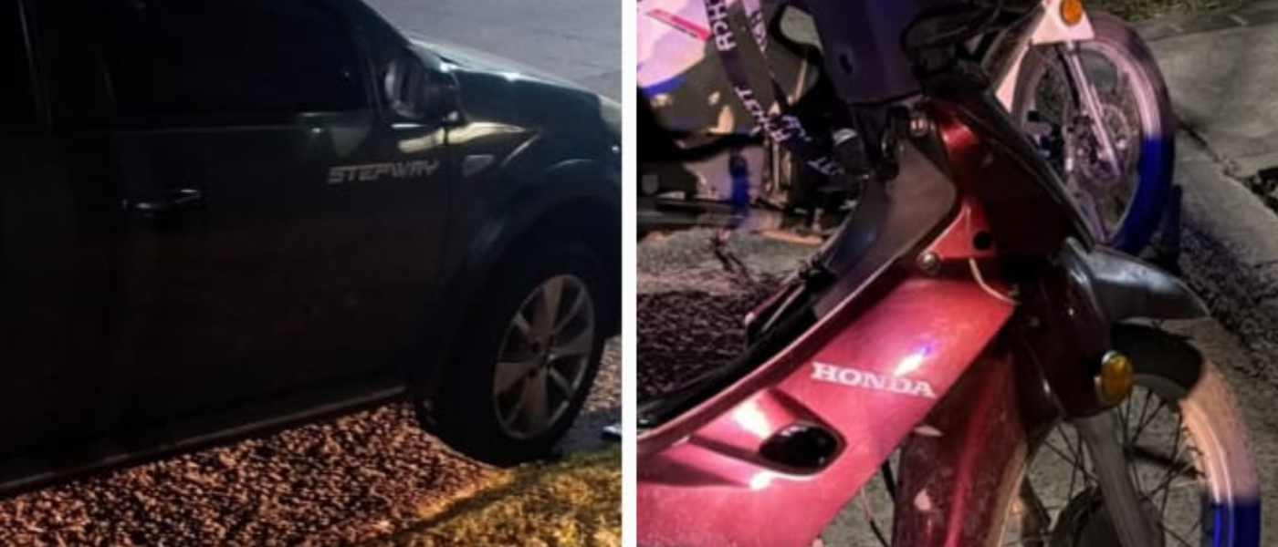 Esquina peligrosa: un motociclista resultó herido tras chocar con un automóvil en Villa Ramallo