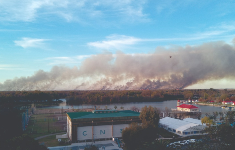 Nuevos focos de incendio en las Islas Lechiguanas
