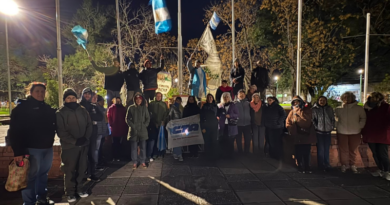 Vecinos se manifestaron en Ramallo contra el proyecto que modifica la Ley de Tierras