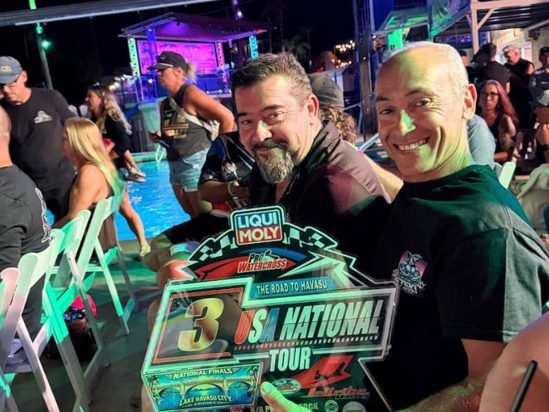 Eduardo López logró el podio en el Pro Watercross de Estados Unidos antes del Mundial