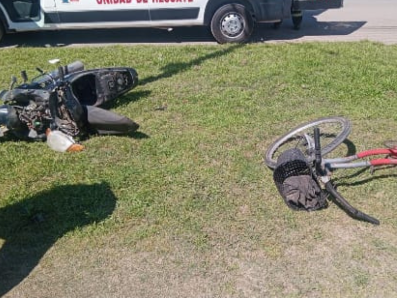 Accidente de tránsito en Villa Ramallo: tres jóvenes fueron trasladadas al hospital