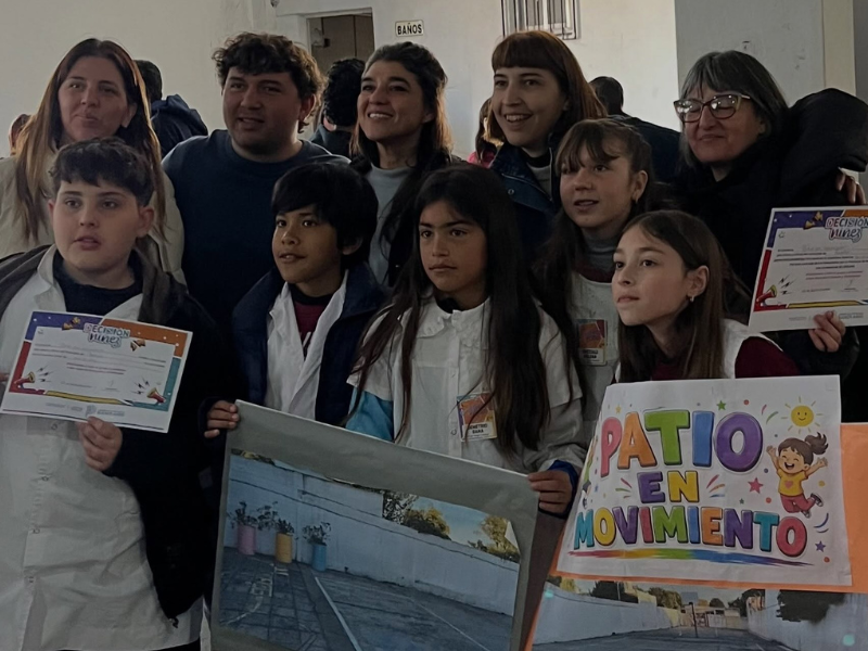 “Patio en Movimiento”: el proyecto de la Escuela 23 que fue elegido en Decisión Niñez