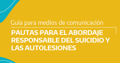 La Provincia difundió una guía para el abordaje responsable del suicidio en los medios