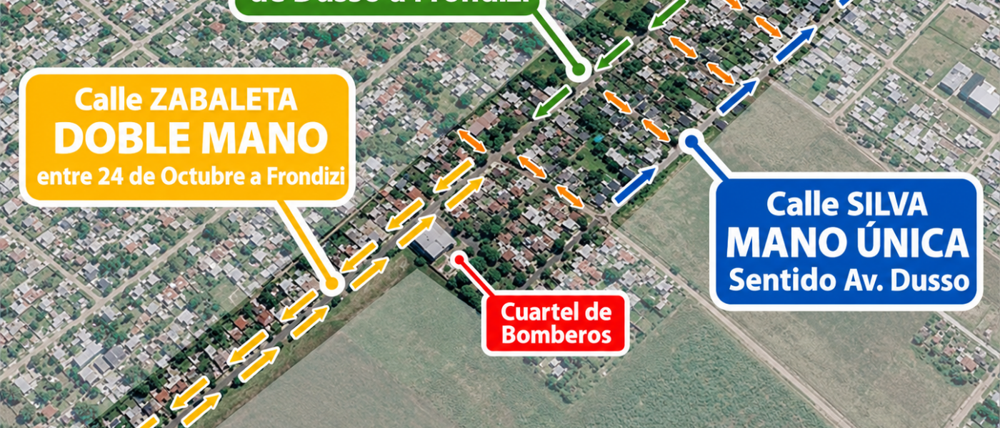 Reordenamiento vial en Villa Ramallo