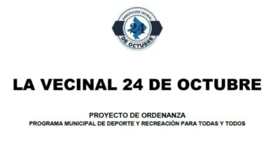 Concejo Deliberante: ingresó un proyecto para crear un programa municipal de deporte y recreación