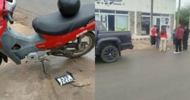 Villa Ramallo: una motociclista de 55 años resultó herida tras una colisión en De Zavaleta y Vuelta de Obligado
