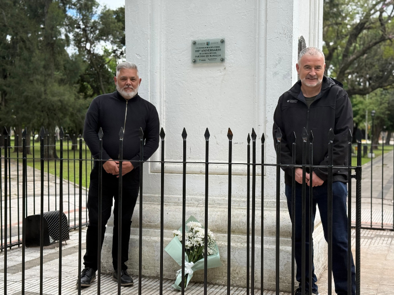 Mauro Poletti encabezó el homenaje por los 162 años de Ramallo