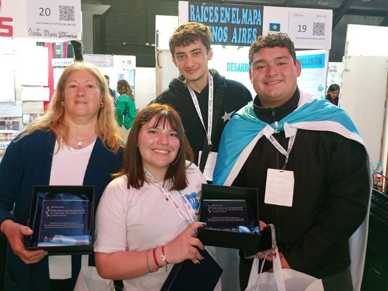 Histórico: un proyecto de la Escuela Secundaria N° 1 de Villa Ramallo recibió una distinción nacional