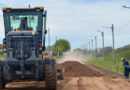El Municipio interviene calle Frondizi en Villa Ramallo