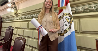 Jazmín Pennesi, la joven de Villa Ramallo distinguida por la Cámara de Diputados de Santa Fe
