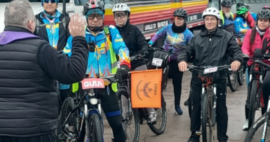 Unos 60 ciclistas de Ramallo partieron hacia Luján en una nueva peregrinación