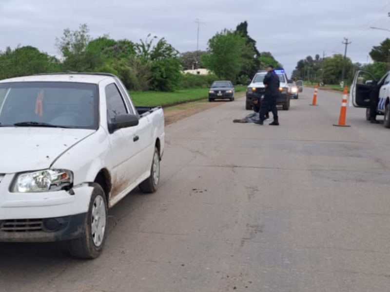 Una joven de 20 años resultó herida tras ser atropellada en la Ruta 51