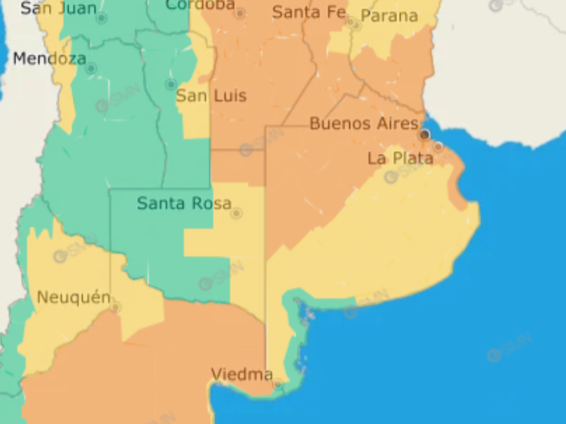 Ramallo pasa de alerta amarilla a naranja por tormentas durante este miércoles